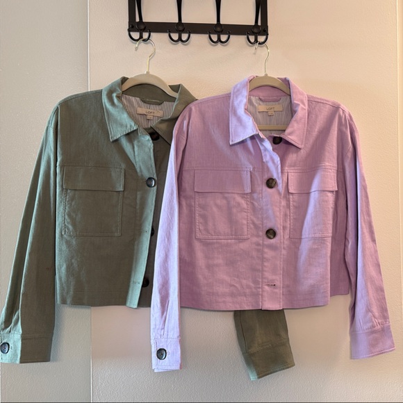 LOFT Jackets & Blazers - LOFT - linen jackets (olive & lavender)